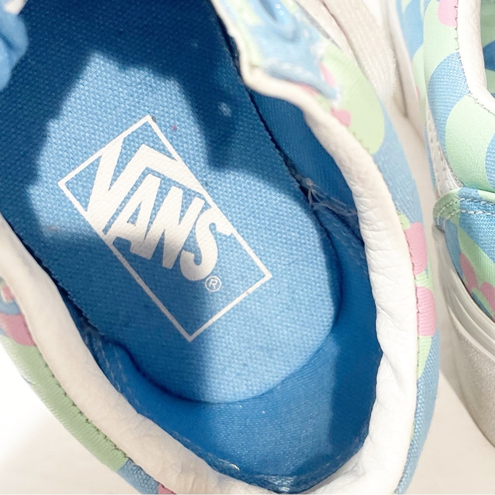 Vans x Free People Size 5 Old Skool Stackform Checkerboard Floral Sneakers - Picture 5 of 7